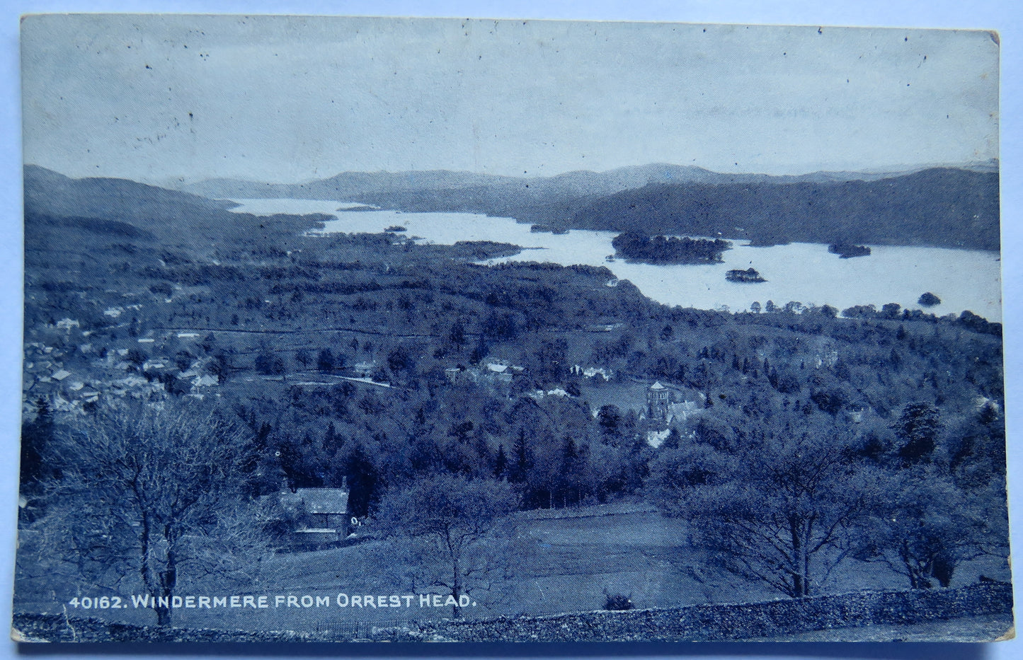Vintage Postcard of Windermere from Orrest Head