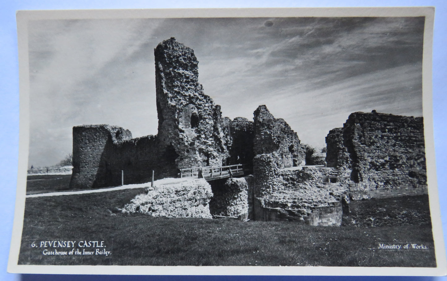 Vintage Postcard of Pevensey Castle, Gatehouse of the Inner Bailey
