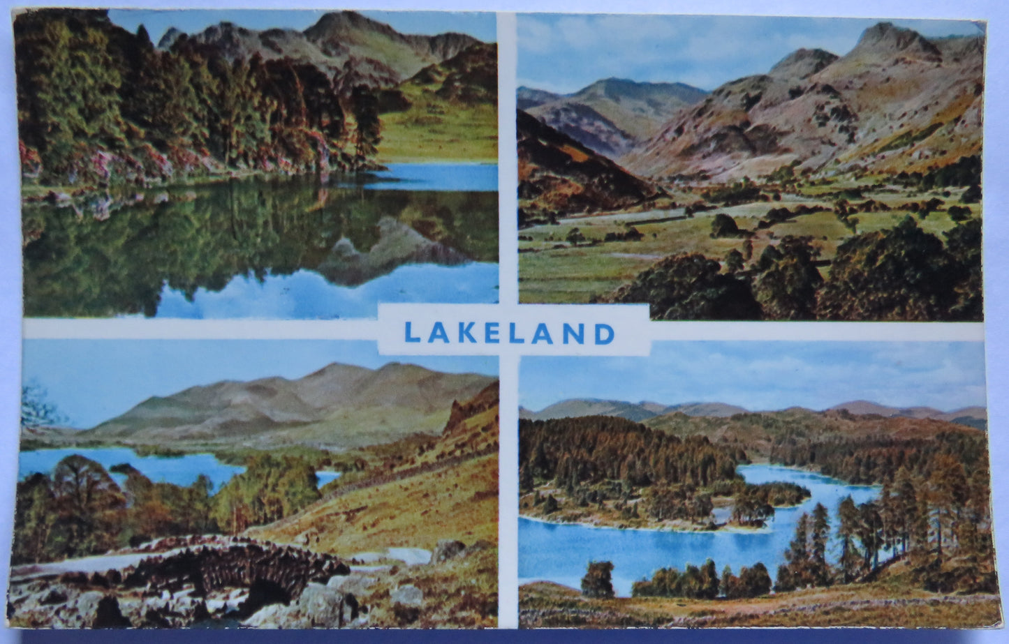 Vintage Postcard of Lakeland, Multiview Postcard 1965
