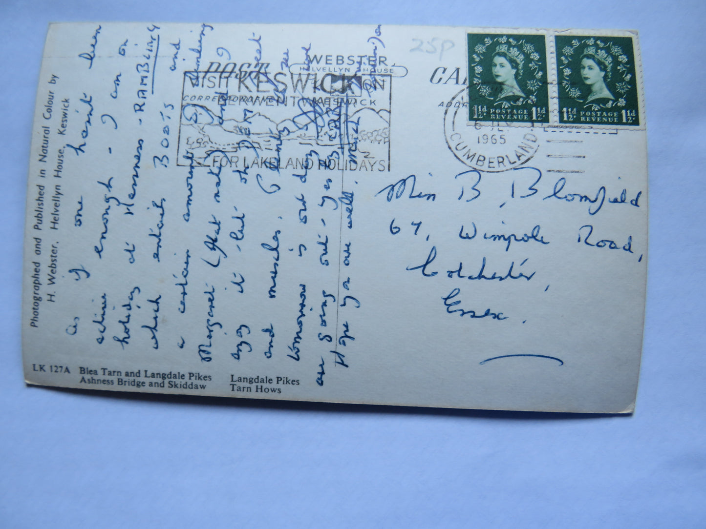 Vintage Postcard of Lakeland, Multiview Postcard 1965