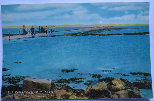 Vintage Postcard of The Causeway Holy Island