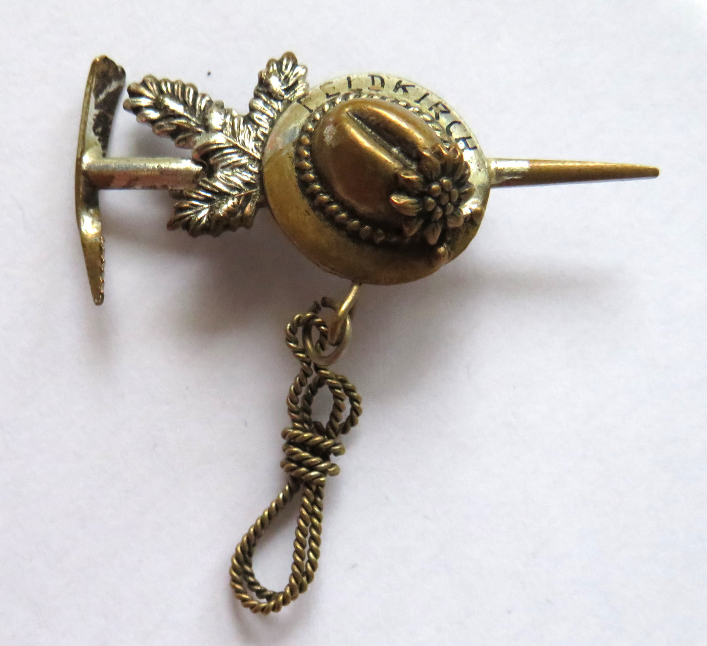 Vintage Souvenir Alpine Climbing Brooch / Badge Feldkirch Austria