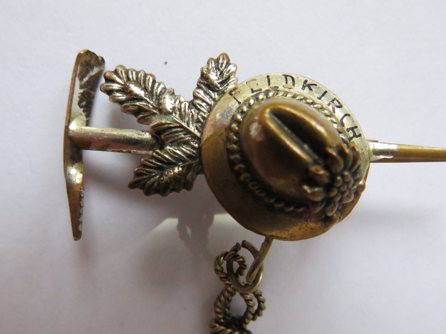 Vintage Souvenir Alpine Climbing Brooch / Badge Feldkirch Austria