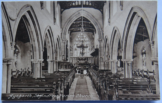 Vintage Postcard of Aysgarth, St. Andrew Parish Church