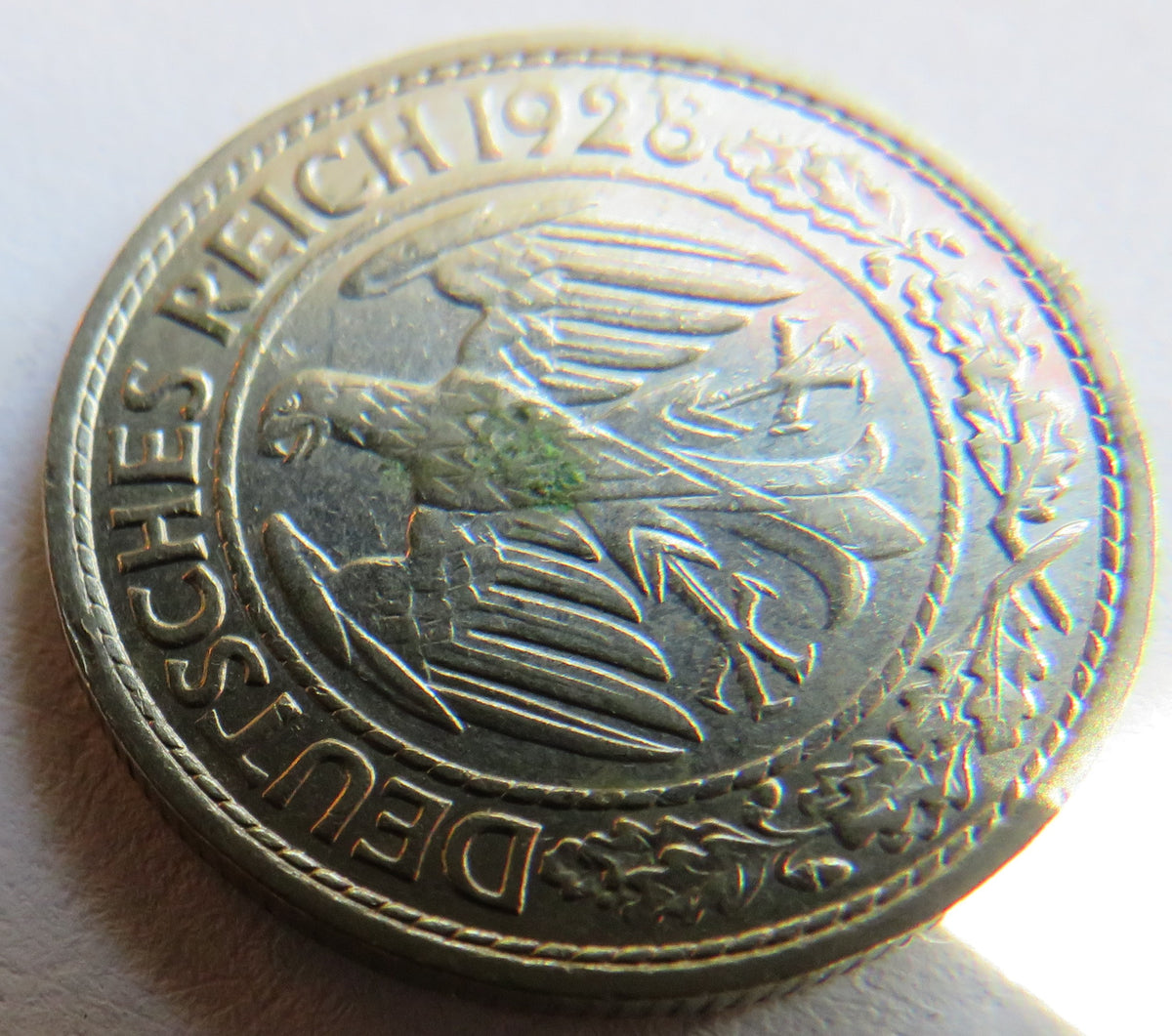1928-A Germany - Weimar Republic 50 Reichspfennig Coin