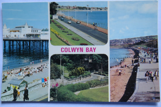 Vintage Postcard of Colwyn Bay, Multiview Postcard