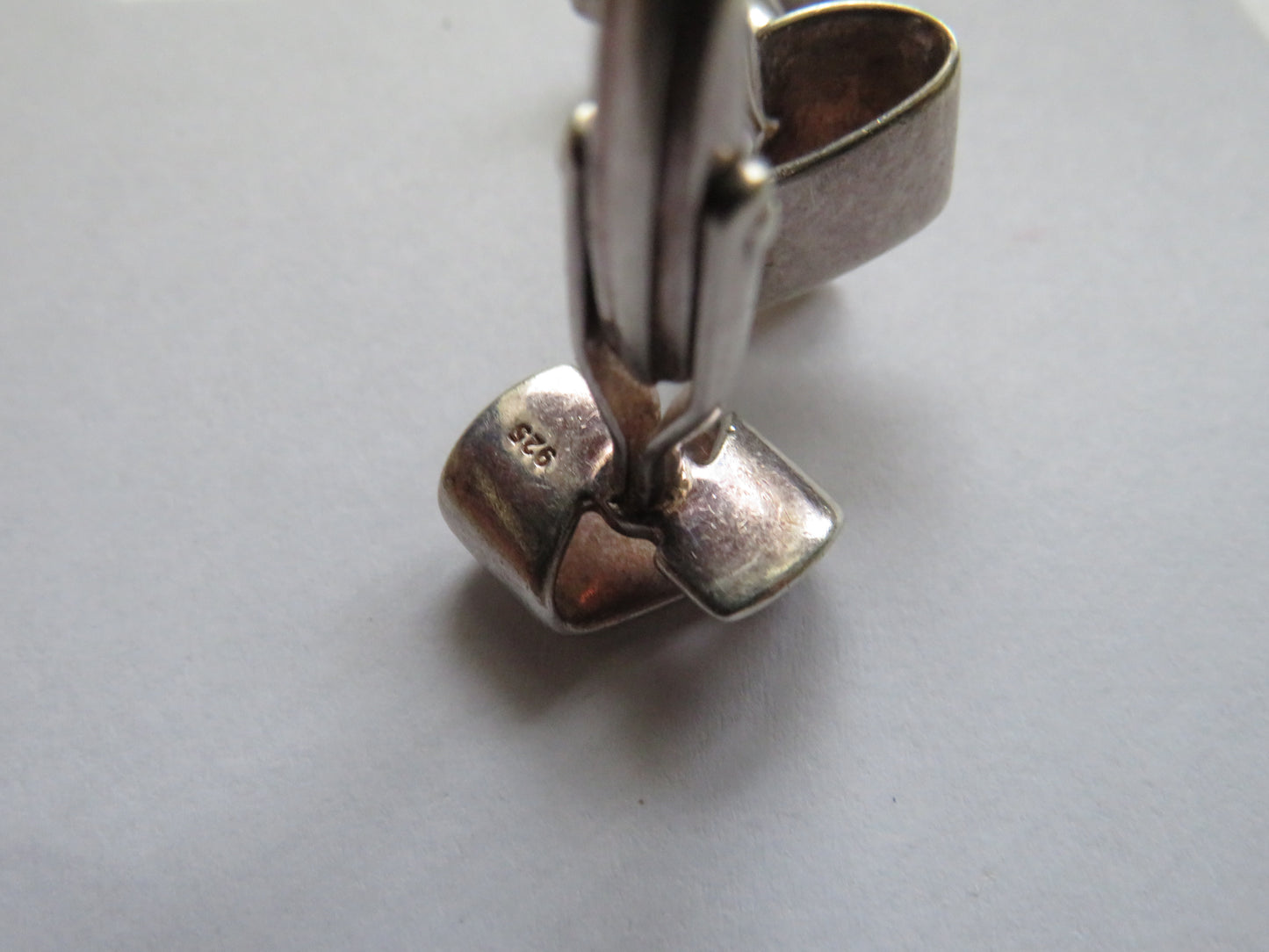 Pair of Stylish Sterling Silver Men's Cufflinks