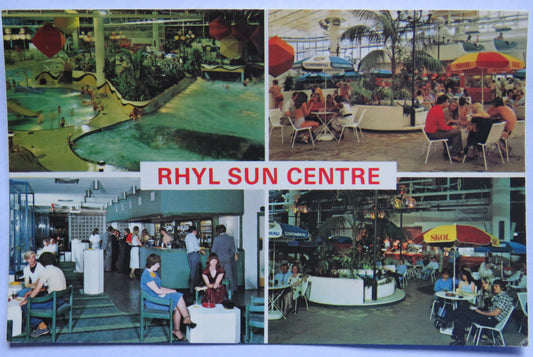 Vintage Postcard of Rhyl Sun Centre