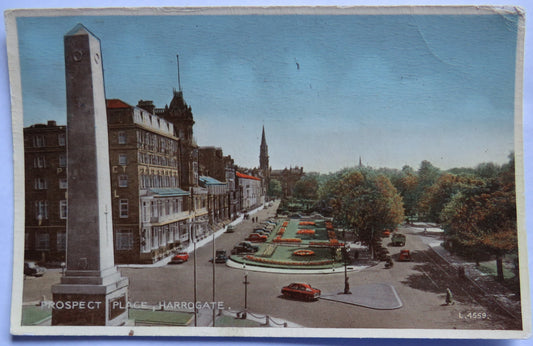Vintage Postcard of Prospect Place, Harrogate 1959