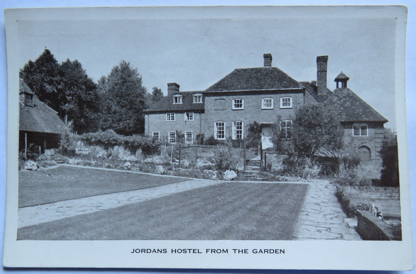 Vintage Postcard of Jordans Hostel from the Garden
