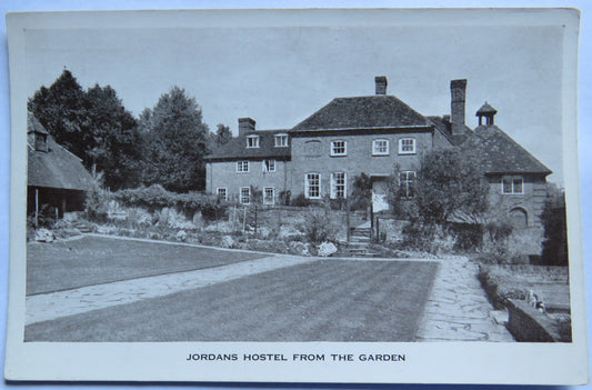 Vintage Postcard of Jordans Hostel from the Garden