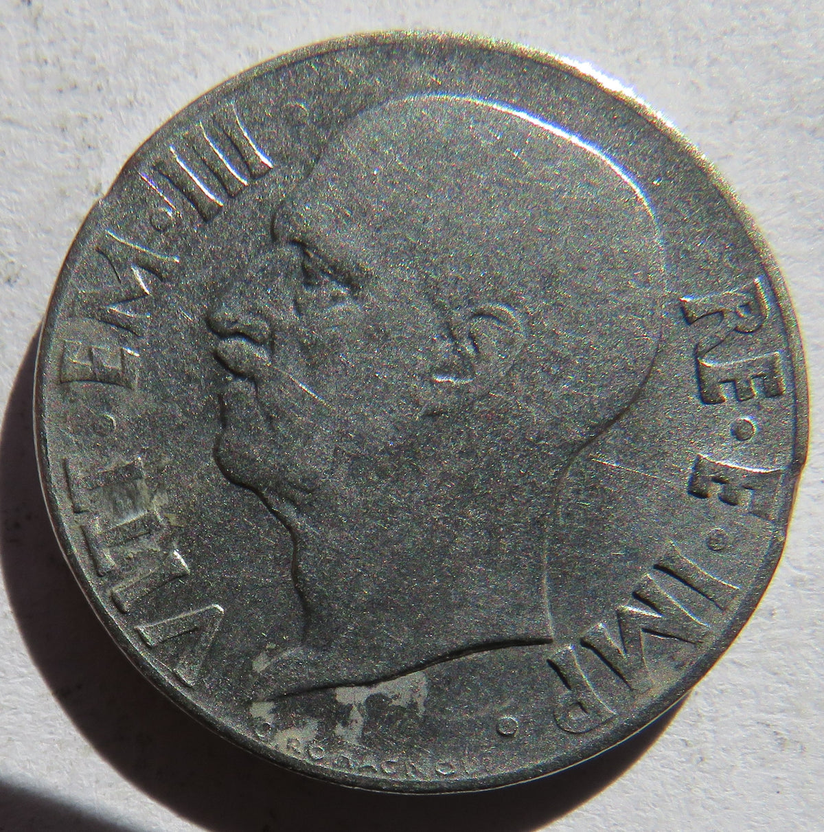 1942 Italy 20 Centesimi Coin