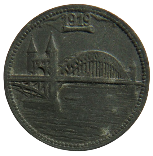 1919 Germany Bonn-Siegkreis 10 Pfennig Coin image 1