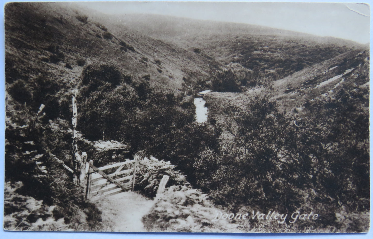 Vintage Postcard of Doone Valley Gate