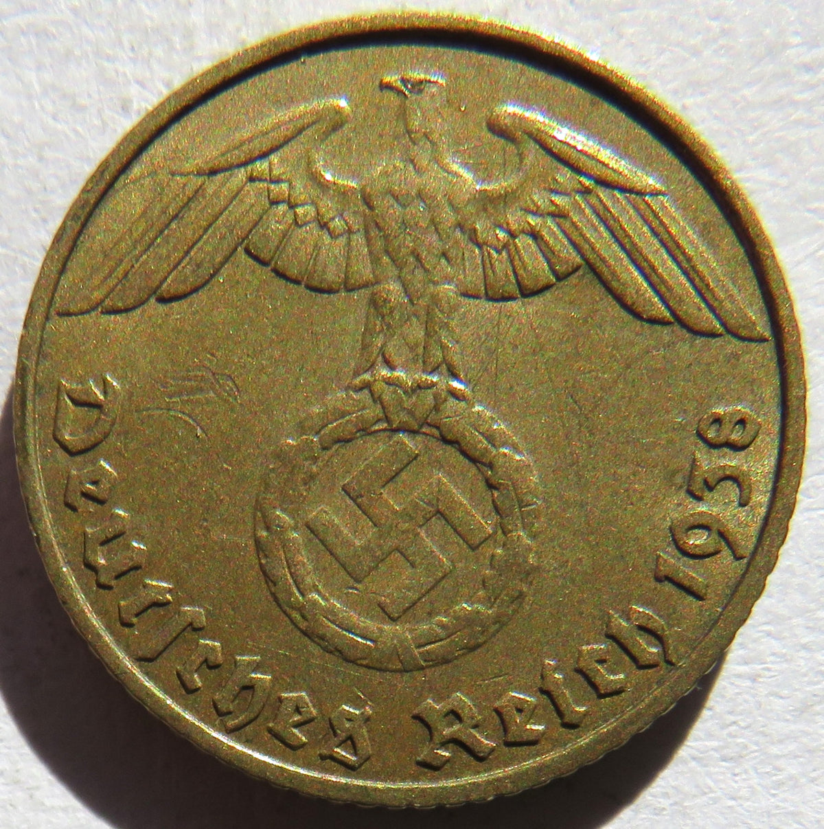 1938-J Germany - Third Reich 5 Reichspfennig Coin