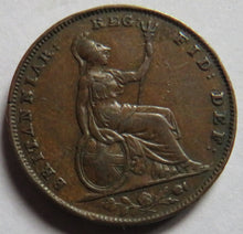 Load image into Gallery viewer, 1854 Queen Victoria Young Head Farthing Coin - Great Britain
