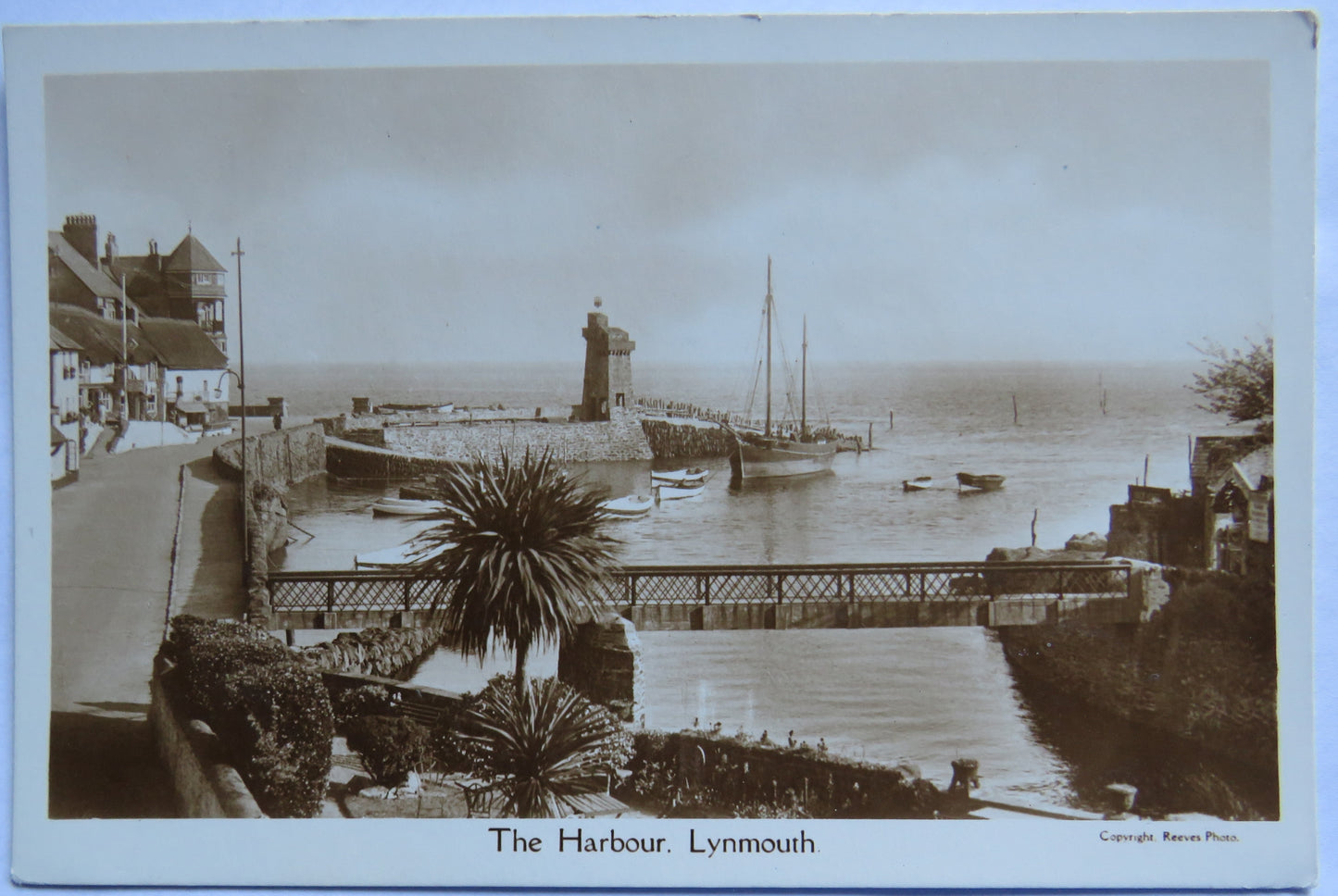Vintage Postcard of The Harbour, Lynmouth