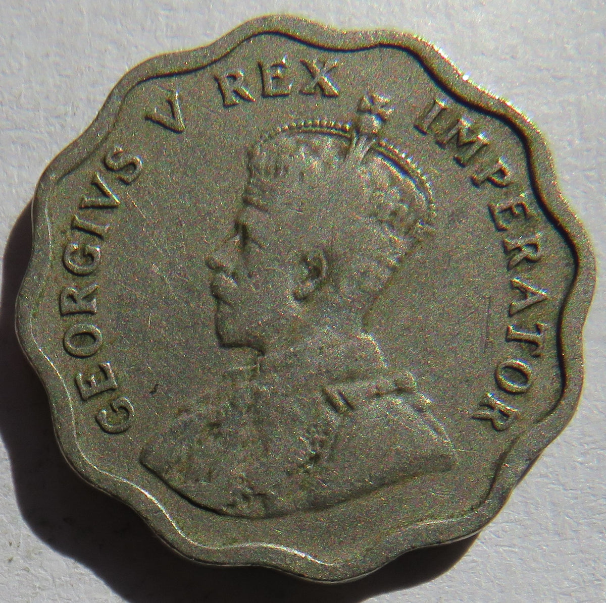 1934 King George V Cyprus 1/2 Piastre Coin