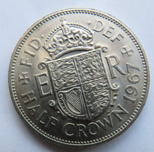 Load image into Gallery viewer, 1967 Queen Elizabeth II Halfcrown Coin Unc - Great Britain
