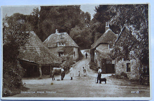 Vintage Postcard of Cockington Forge, Torquay 1930