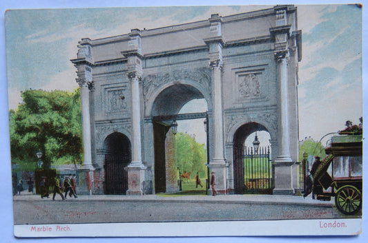 Vintage Postcard of Marble Arch, London
