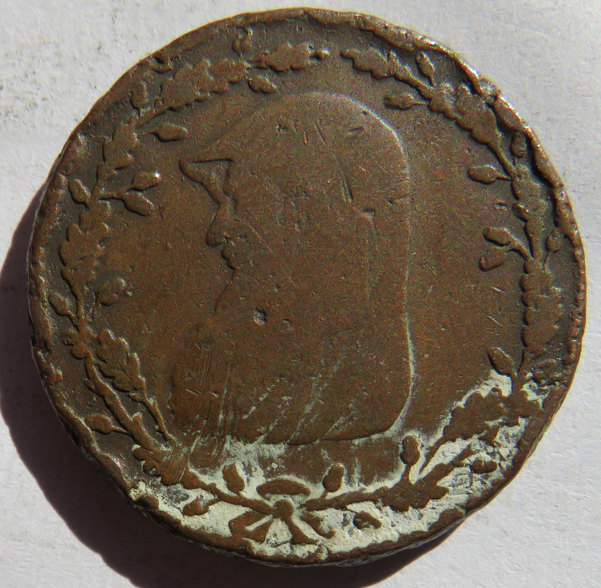 1788 The Anglesey Mines Halfpenny Token "Druids Head"