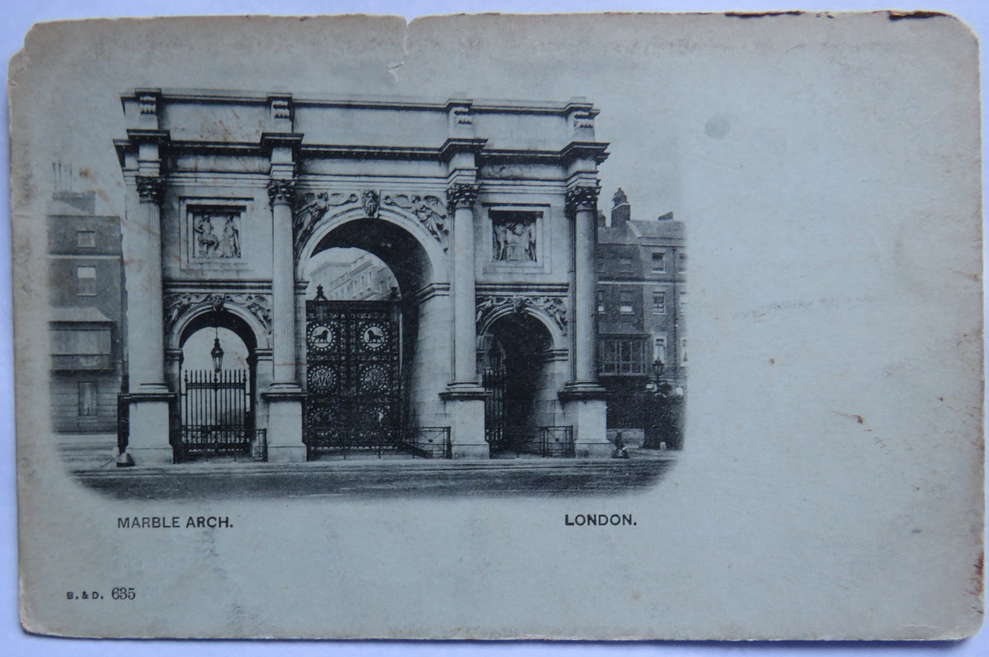 Vintage Postcard of Marble Arch, London