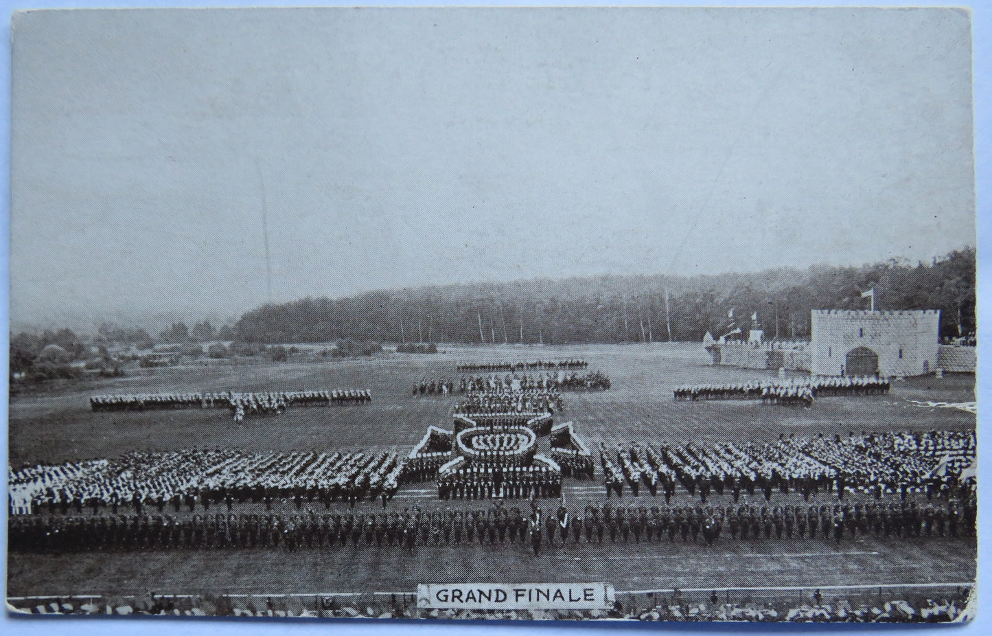 Vintage Postcard of The Grand Finale, Aldershot Tattoo Series