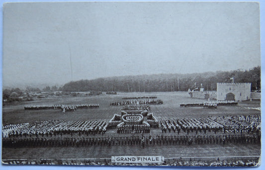Vintage Postcard of The Grand Finale, Aldershot Tattoo Series