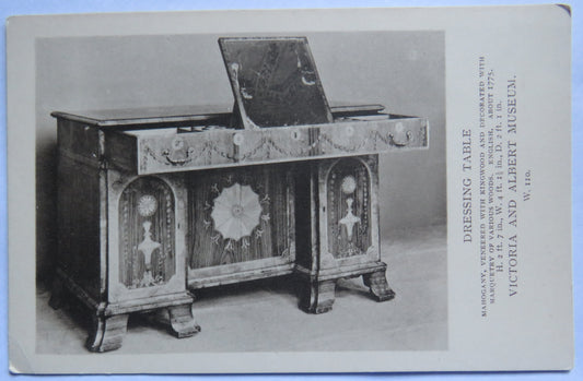 Vintage Postcard of Dressing Table, Victoria and Albert Museum