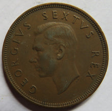 Load image into Gallery viewer, 1948 King George VI South Africa One Penny Coin
