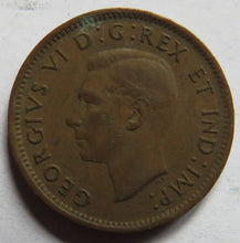 Load image into Gallery viewer, 1942 King George VI Canada One Cent Coin
