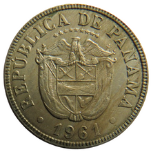 Load image into Gallery viewer, 1961 Panama 5 Centesimos Coin
