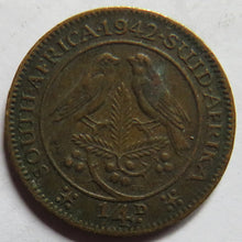 Load image into Gallery viewer, 1942 King George VI South Africa 1/4d Farthing Coin
