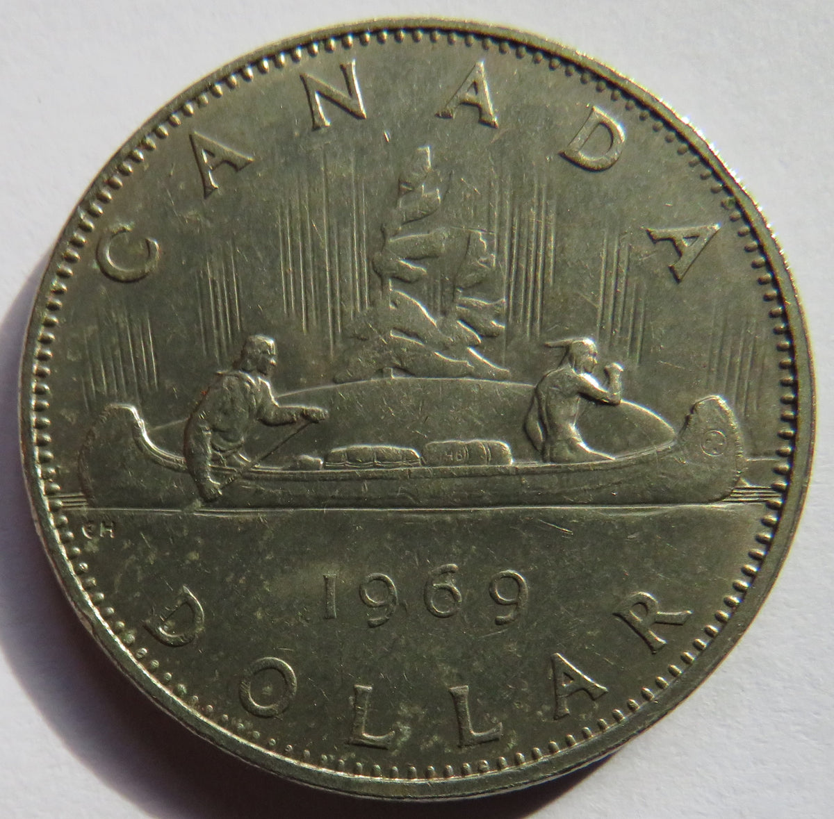 1969 Queen Elizabeth II Canada $1 One Dollar Coin