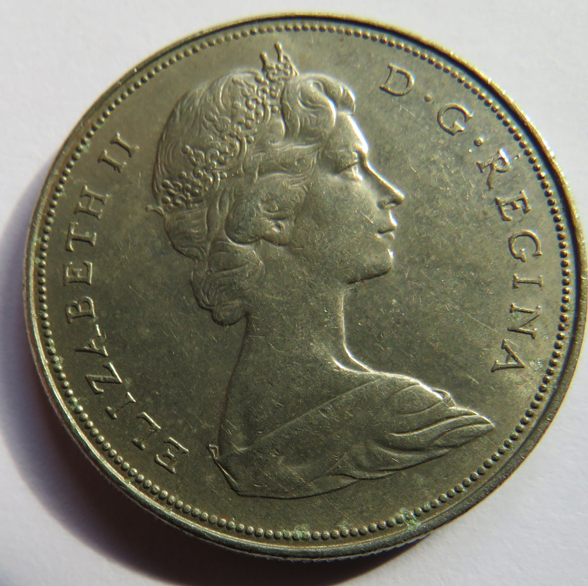 1969 Queen Elizabeth II Canada $1 One Dollar Coin
