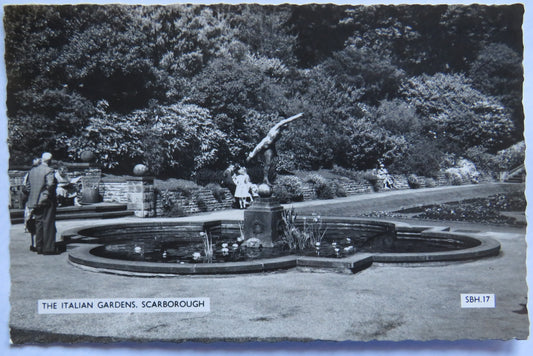 Vintage Postcard of The Italian Gardens, Scarborough
