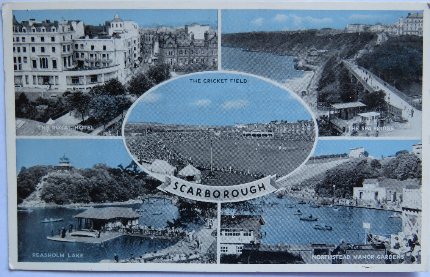 Vintage Postcard of  Scarborough, Multiview Postcard, 1961