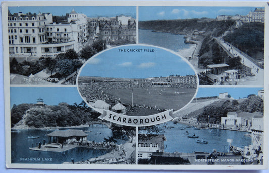 Vintage Postcard of  Scarborough, Multiview Postcard, 1961
