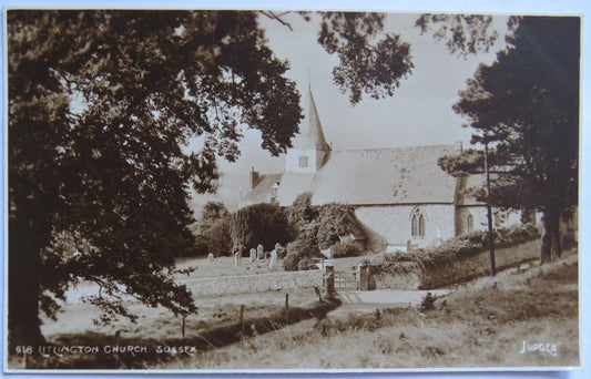 Vintage Postcard of Litlington Church Sussex