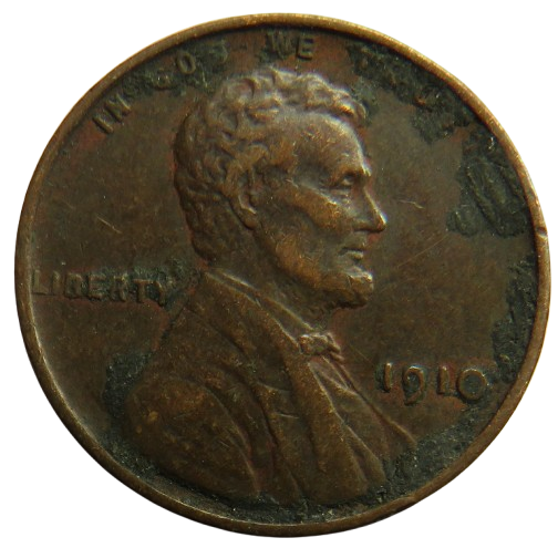 1910 USA Lincoln One Cent Coin