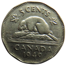 Load image into Gallery viewer, 1949 King George VI Canada 5 Cents Coin
