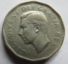 Load image into Gallery viewer, 1949 King George VI Canada 5 Cents Coin
