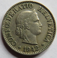 Load image into Gallery viewer, 1942 Switzerland 10 Rappen Coin
