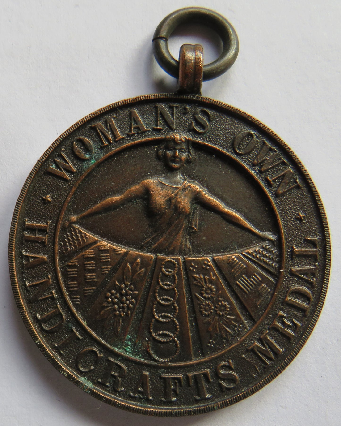 Vintage "Woman's Own Handicrafts" Bronze Medal