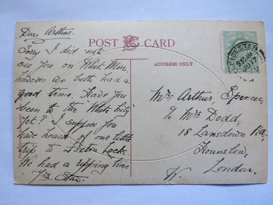Vintage Postcard of Quietude, decorative postcard