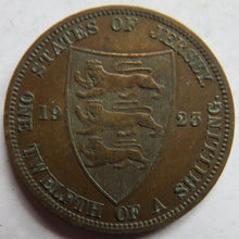 Load image into Gallery viewer, 1923 King George V States of Jersey 1/12th of a Shilling Coin
