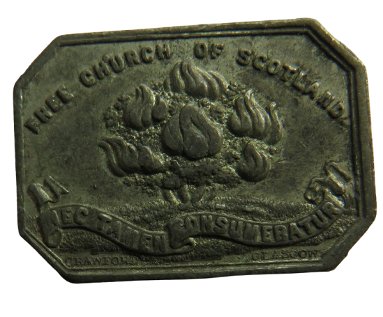 1843 Free Tron Church Glasgow Scottish Communion Token