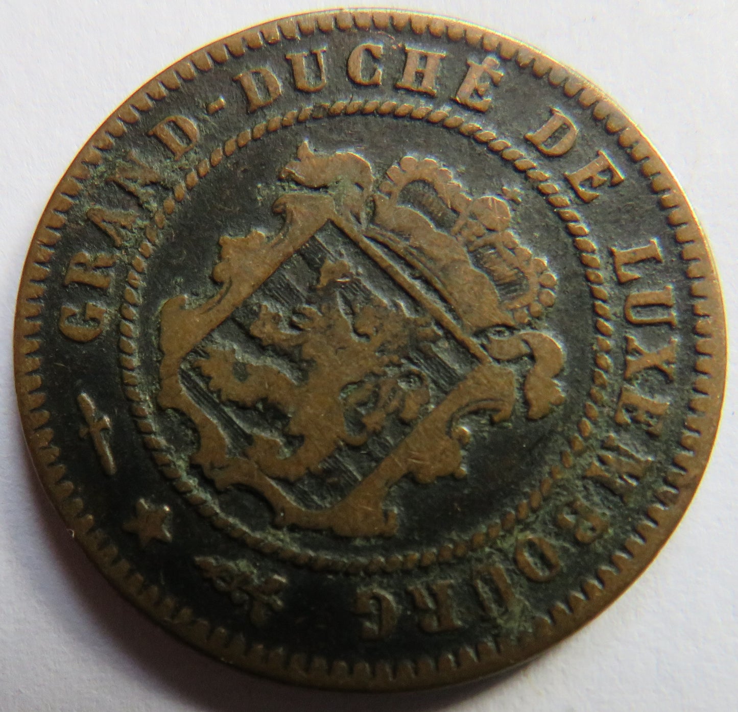 1854 Luxembourg 5 Centimes Coin