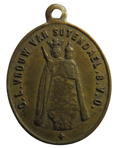 Small Dutch Vintage Medal O.L. Vrouw Van Sutendael B. V. O.